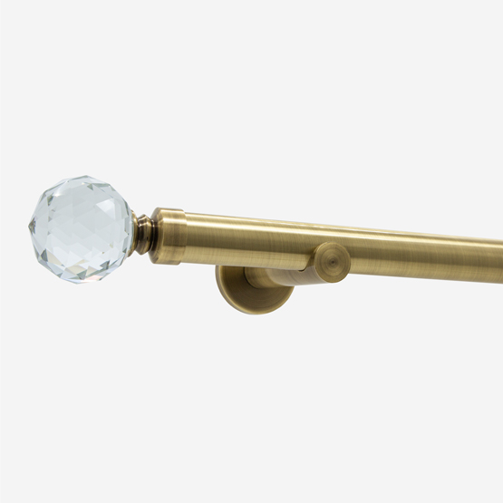 28mm Allure Signature Antique Brass Crystal Eyelet pole