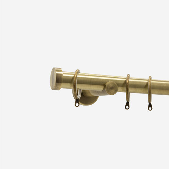 28mm Allure Signature Antique Brass Stud pole