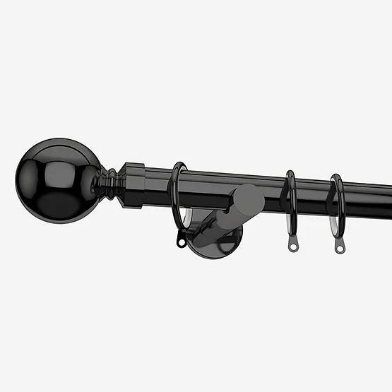 28mm Allure Signature Black Nickel Ball pole