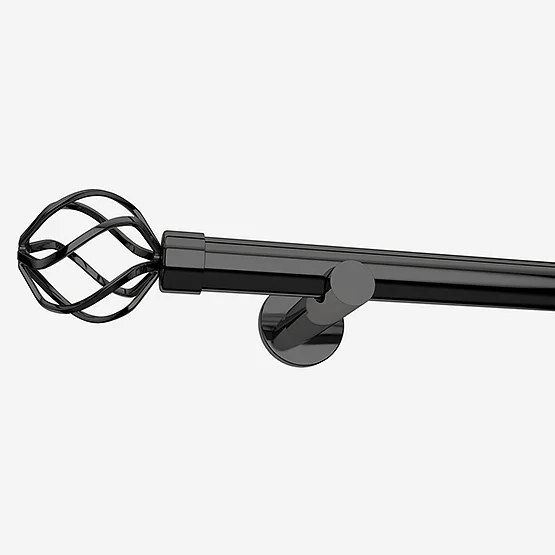 28mm Allure Signature Black Nickel Cage Eyelet pole