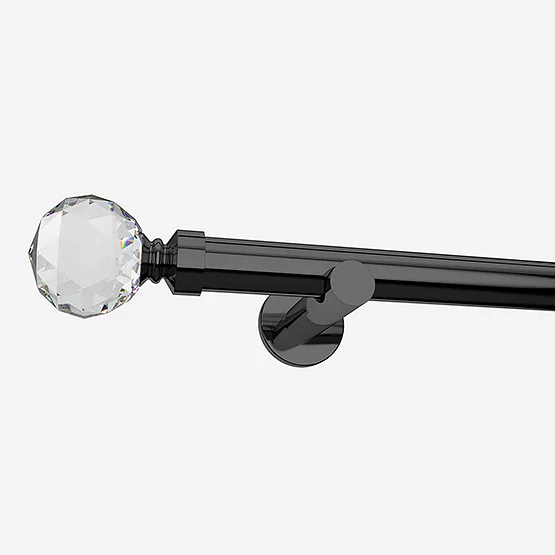 28mm Allure Signature Black Nickel Crystal Eyelet pole