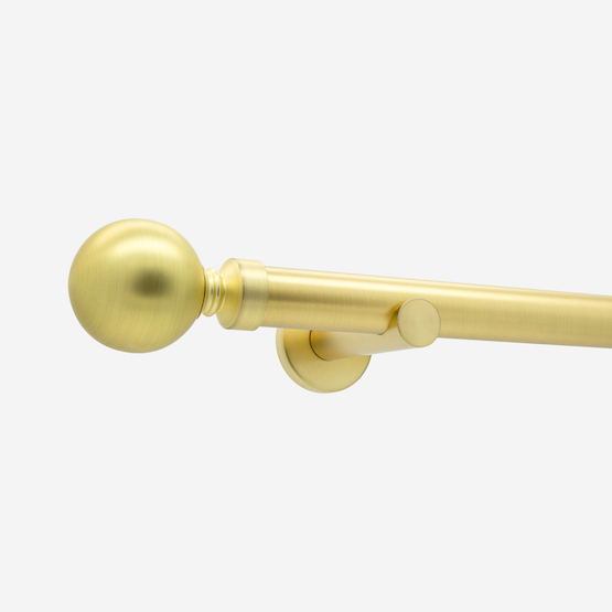 28mm Allure Signature Brushed Gold Ball Eyelet pole