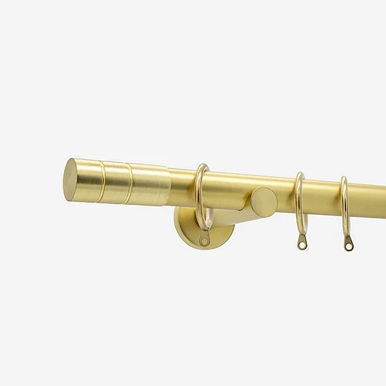 28mm Allure Signature Brushed Gold Barrel pole