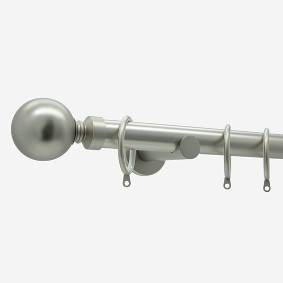 28mm Allure Signature Brushed Steel Ball pole