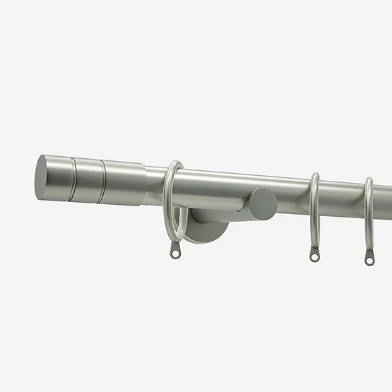 28mm Allure Signature Brushed Steel Barrel pole
