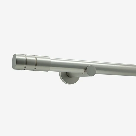 28mm Allure Signature Brushed Steel Barrel Eyelet pole