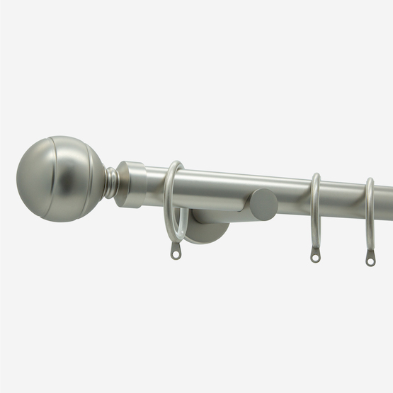 28mm Allure Signature Brushed Steel Lined Ball pole