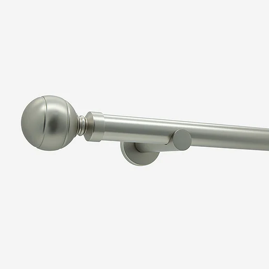 28mm Allure Signature Brushed Steel Lined Ball Eyelet pole