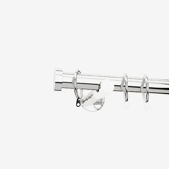 28mm Allure Signature Chrome Stud pole