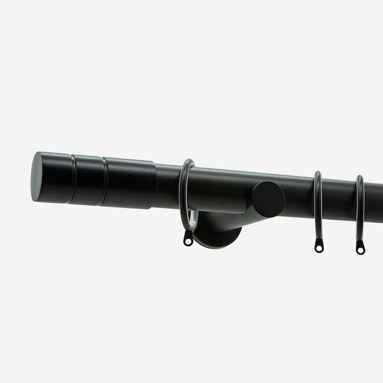 28mm Allure Signature Matt Black Barrel pole