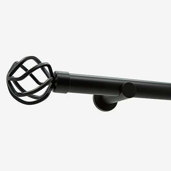 28mm Allure Signature Matt Black Cage Eyelet pole