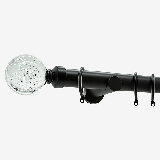 28mm Allure Signature Matt Black Glass Bubbles pole