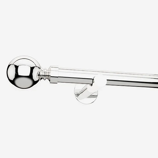 28mm Allure Signature Polished Chrome Ball Eyelet pole