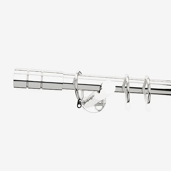 28mm Allure Signature Polished Chrome Barrel pole