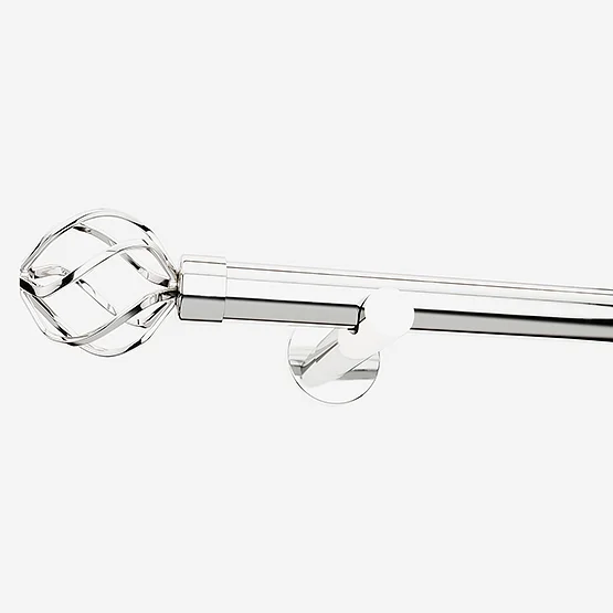 28mm Allure Signature Polished Chrome Cage Eyelet pole