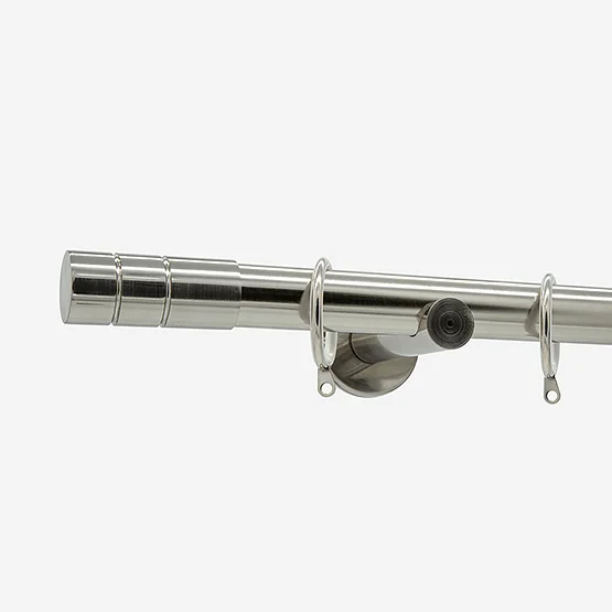 28mm Allure Signature Stainless Steel Effect Barrel pole