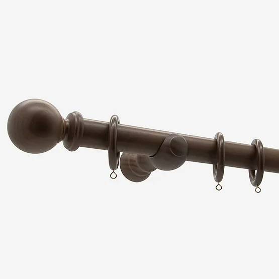 28mm Prime Walnut Ball pole