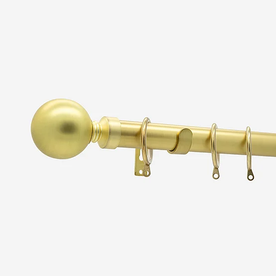35mm Allure Classic Brushed Gold Ball pole