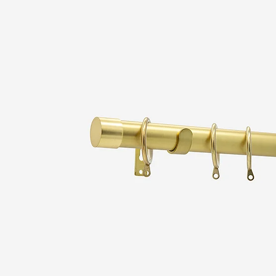 35mm Allure Classic Brushed Gold End Cap pole