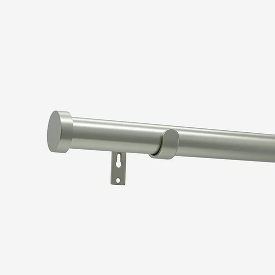 35mm Allure Classic Brushed Steel Stud Eyelet pole