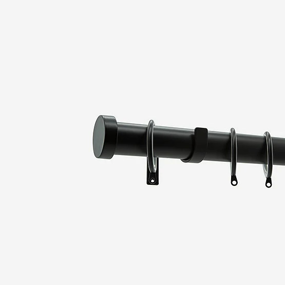 35mm Allure Classic Matt Black Stud pole