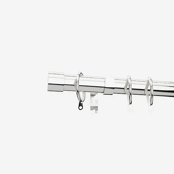 35mm Allure Classic Polished Chrome End Cap Finial pole