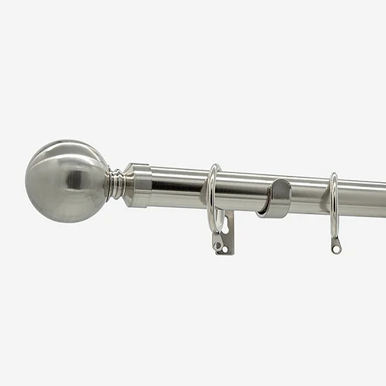 35mm Allure Classic Stainless Steel Ball Finial pole