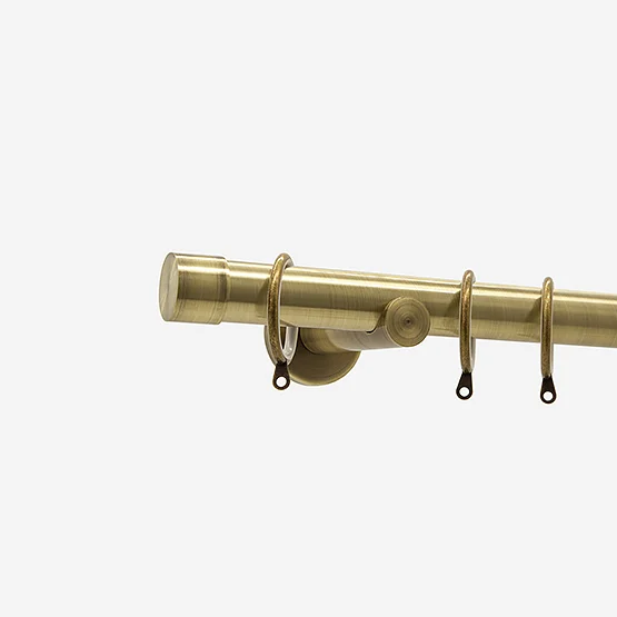 35mm Allure Signature Antique Brass End Cap Finial pole