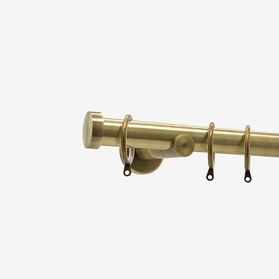 35mm Allure Signature Antique Brass Stud pole