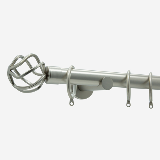 35mm Allure Signature Brushed Steel Cage pole