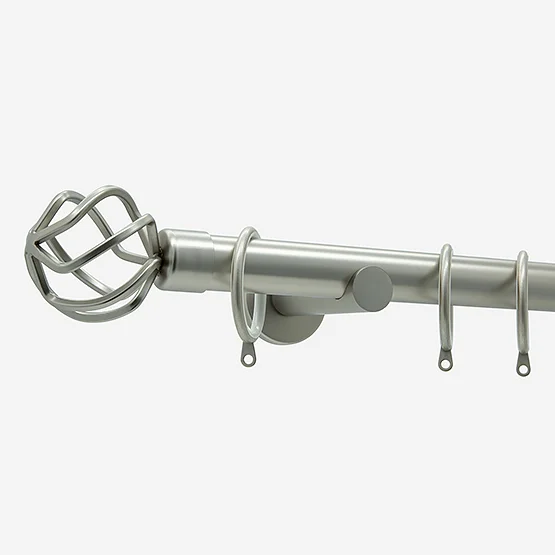 35mm Allure Signature Brushed Steel Cage pole