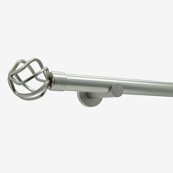 35mm Allure Signature Brushed Steel Cage Eyelet pole