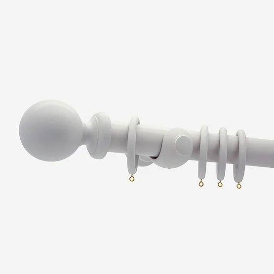 35mm Oxford Pebble Grey Ball Finial  pole