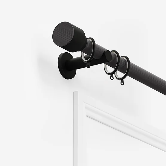 28mm Signature Matt Black & Smoke Grey Drum pole