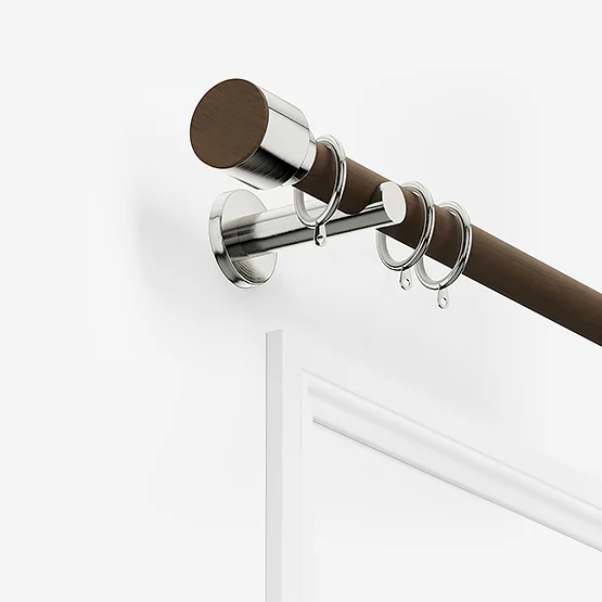 28mm Signature Stainless Steel & Walnut Drum pole
