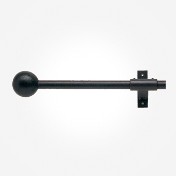 16mm Black Wrought Iron Cannon Finials