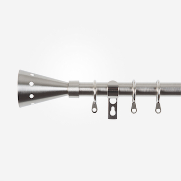 19mm Herald Satin Steel Trumpet Curtain Pole Curtain Pole