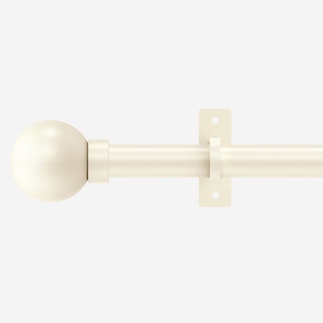 25mm Arc Linen Ball Eyelet Curtain Pole