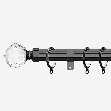 28mm Allure Classic Black Nickel Crystal