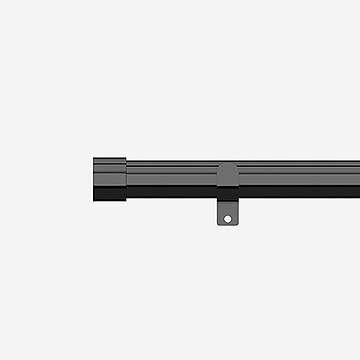 28mm Allure Classic Black Nickel End Cap Eyelet