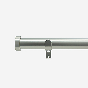 28mm Classic Brushed Steel Stud Eyelet Curtain Pole