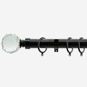 28mm Allure Classic Matt Black Crystal
