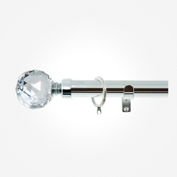 28mm Allure Classic Polished Chrome Crystal