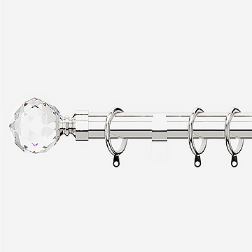 28mm Allure Classic Polished Chrome Crystal