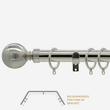 28mm Allure Classic Stainless Steel Effect Ball Bay Window