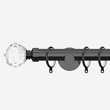 28mm Allure Signature Black Nickel Crystal