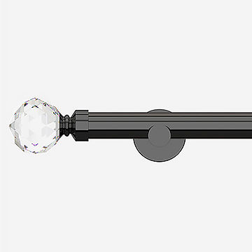 28mm Allure Signature Black Nickel Crystal Eyelet