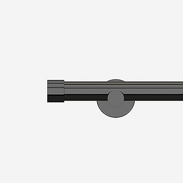 28mm Allure Signature Black Nickel End Cap Eyelet