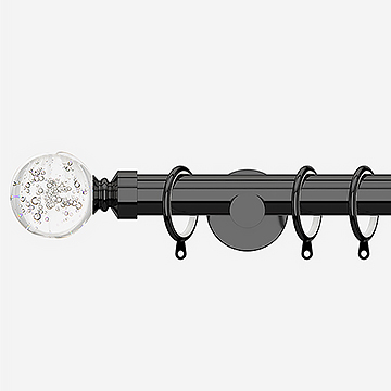 28mm Allure Signature Black Nickel Glass Bubbles