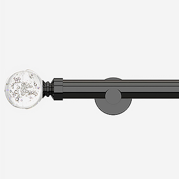 28mm Allure Signature Black Nickel Glass Bubbles Eyelet